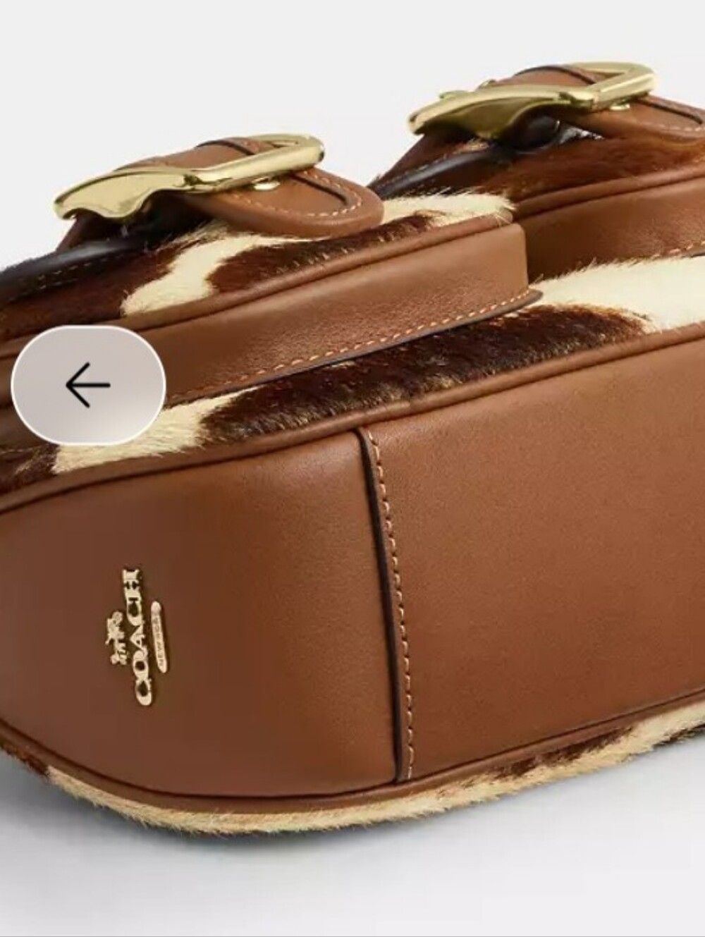 Coach Ashton Shoulder Bag in Gold/Cow Multi Haircalf - Picture 10 of 10